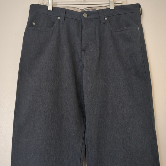 Kenneth Cole Reaction Pants Blue Chino Straight-Leg 34 Corpcore Formal Like New - Picture 2 of 10